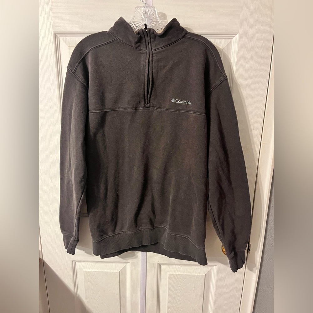 Men’s large brown Columbia quarter zipper